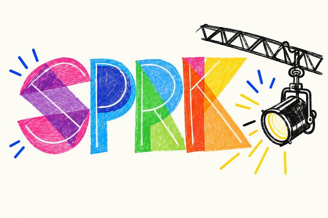 Hand-drawn SPRK Productions illustration